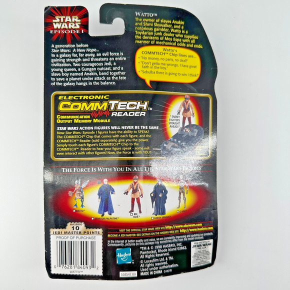 Star Wars Episode 1 WATTO Comm Action Figure Hasbro - 1998 - Picture 2 of 2